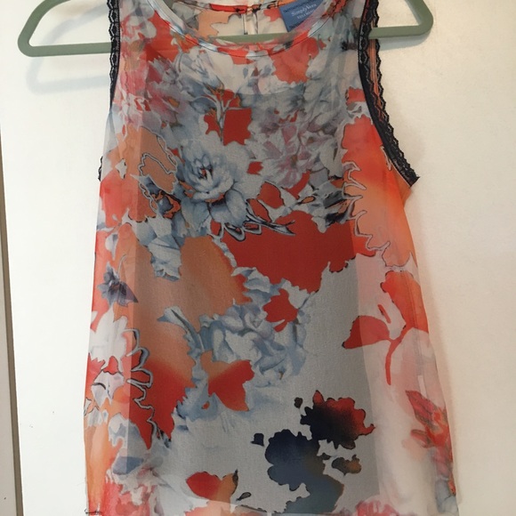 Simply Vera 2 piece SemiShear Tank Set XS, Hi-Lo - Picture 2 of 7